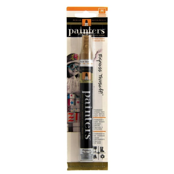 Elmer's Painters Opaque Paint Marker, Fine Point, Gold, 1 Count