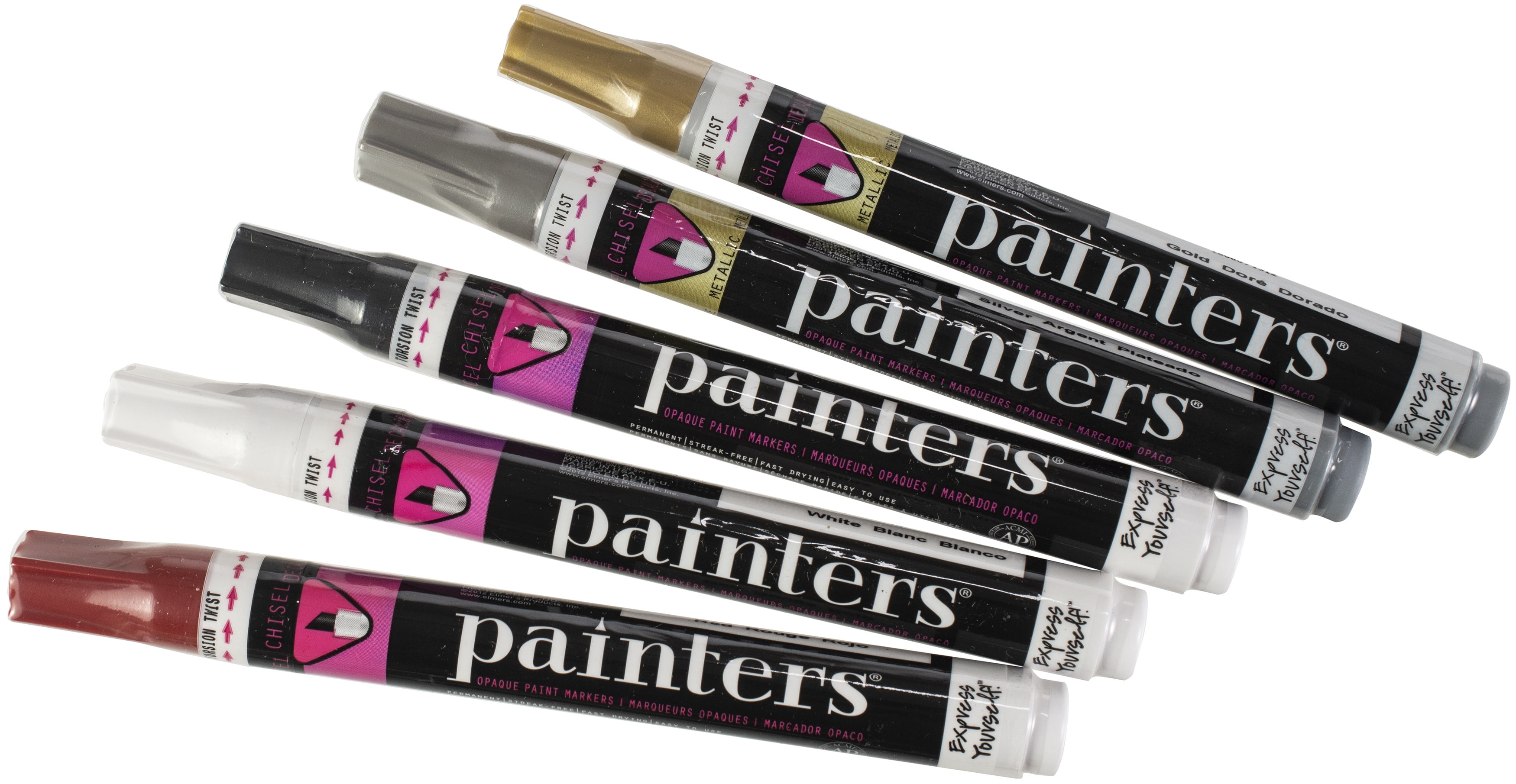 Elmer's Painters Opaque Paint Marker - Medium Tip, Blue, Acrylic Paint Pen For Crafts, Wood, Fabric & More