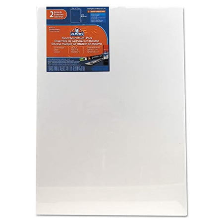 Elmer's Polystyrene White Pre-Cut Foam Board 18" x 24", Multicolor