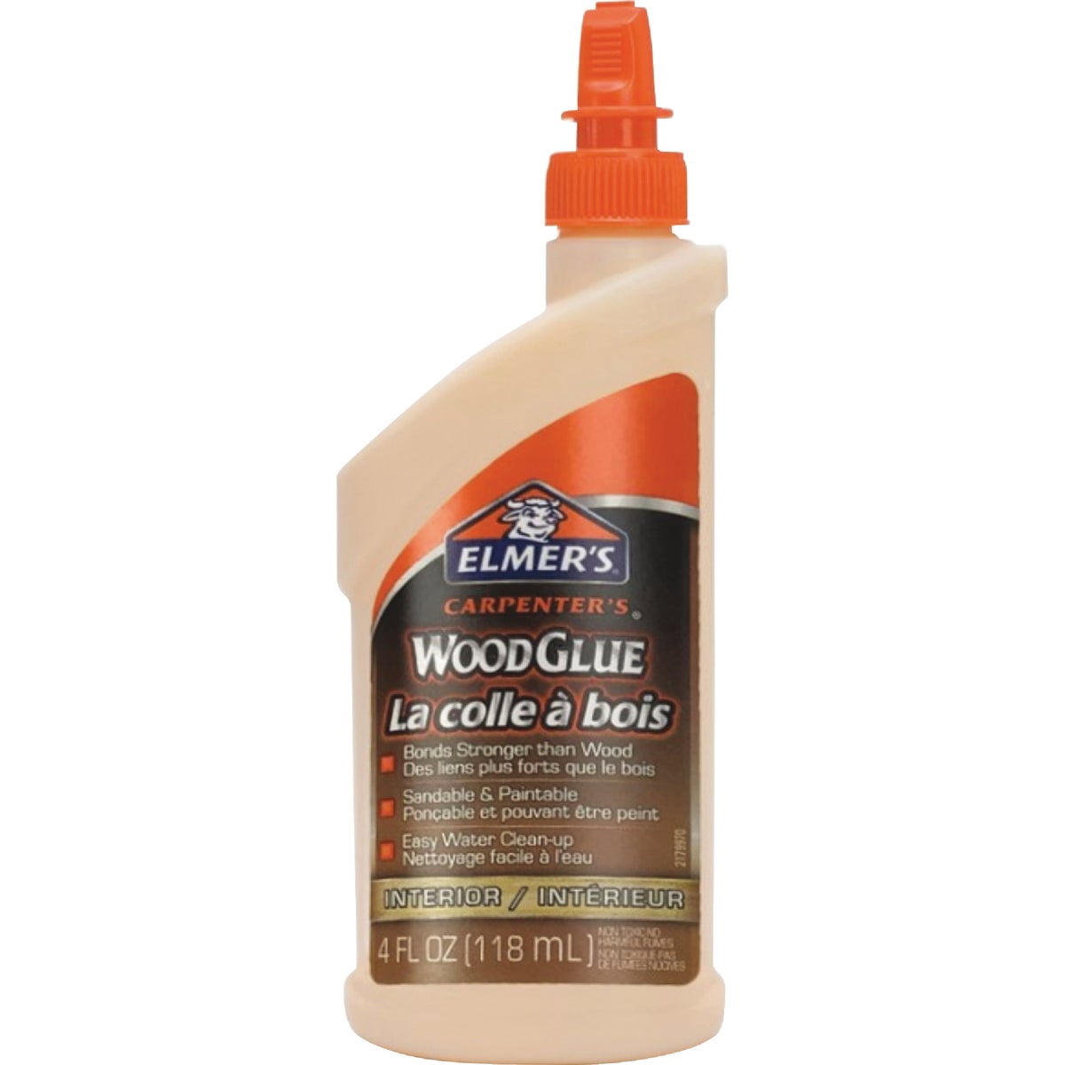 Elmer's Products, Inc E7000 Carpenters Wood Glue, 4 Fl oz , Yellow