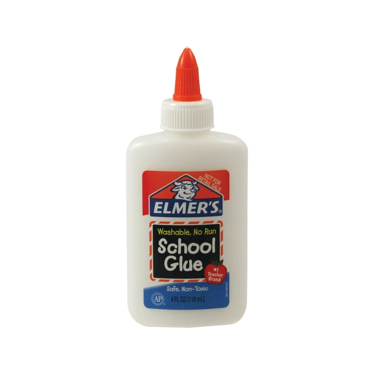 1InTheOffice White School Glue Bottle Washable Non-Toxic 4 oz./ 118 ml (3  Pack)