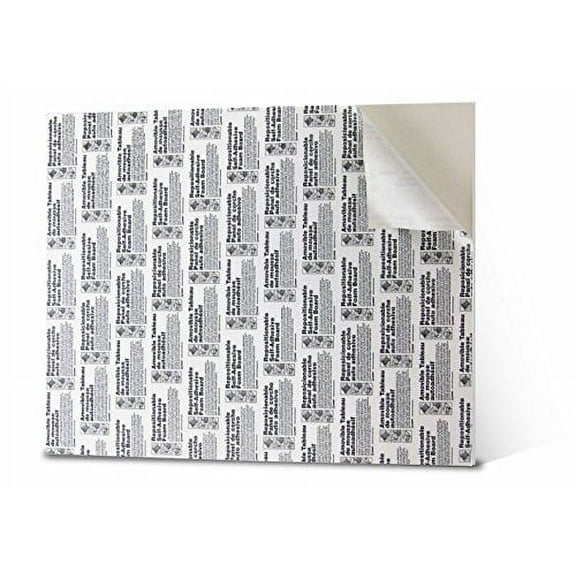 Elmer's Self-Adhesive Foam Boards, 20 x 30 inches, 3/16-Inch Thick, White, 10...