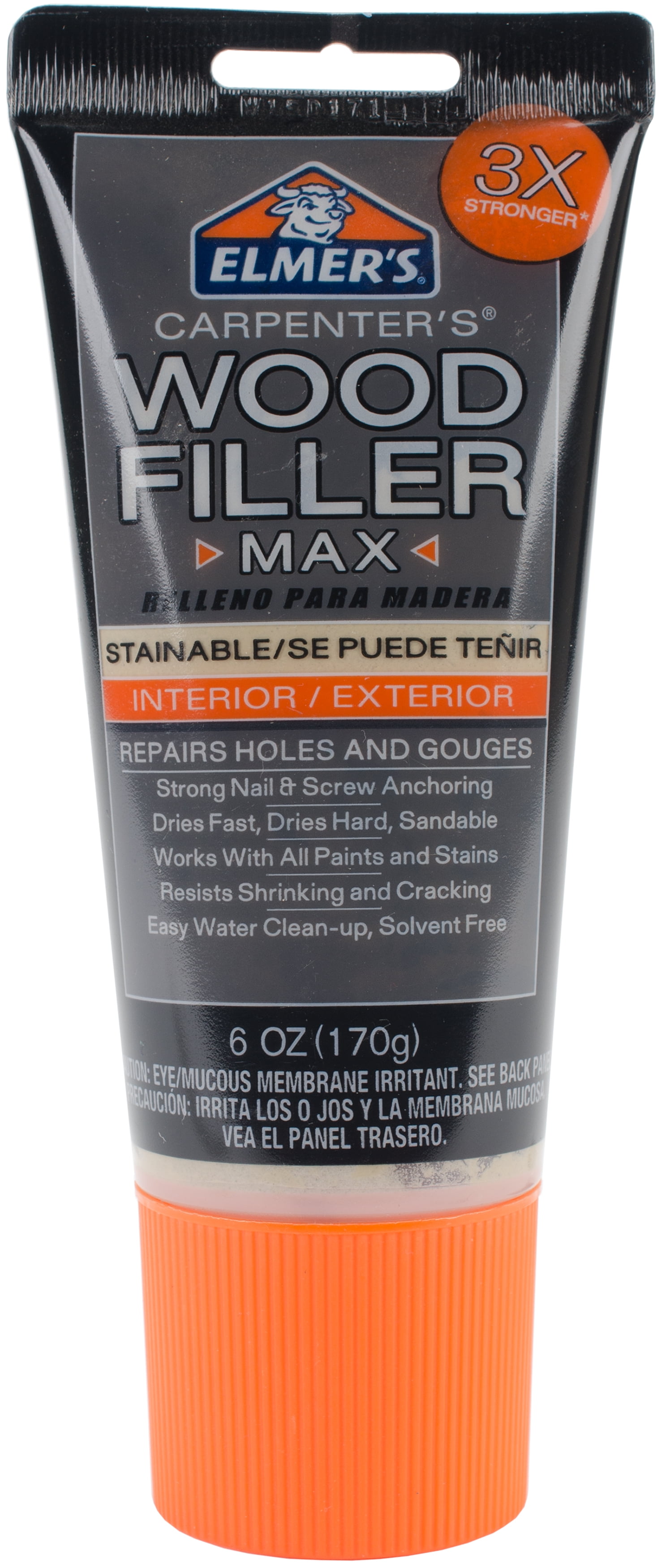 Elmer's Carpenter Wood Filler Stainable and Sandable, Interior and