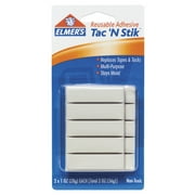 Elmer's Tac N Stik Non-Toxic Reusable Adhesive for Hanging Posters and Notes, 2 oz, White