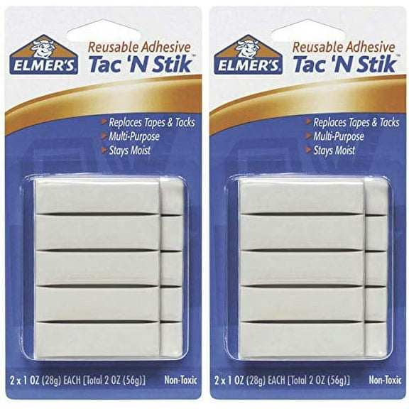 Elmer's Tac 'N Stik Reusable Adhesive Pack of 2