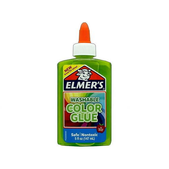 Elmer’s Washable Translucent Color Glue, Green, 5 Ounces, Great for Making Slime