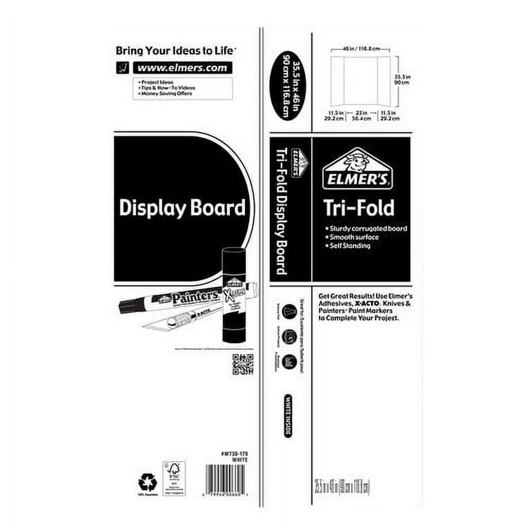 BAZIC 36 X 48 Assorted Color Tri-Fold Corrugated Presentation Board Bazic  Products