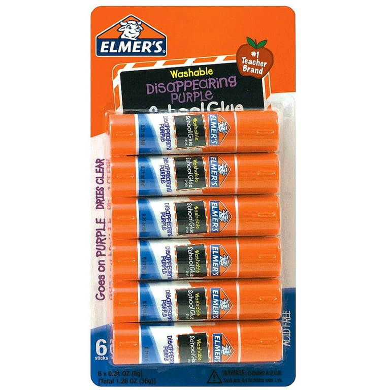 Elmer's 0.21 Oz. Clear Drying Washable School Glue Stick (2-Pack)
