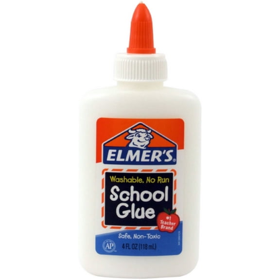 Elmer's Washable No-Run Liquid Glue for Paper and Crafts, White, 4 oz