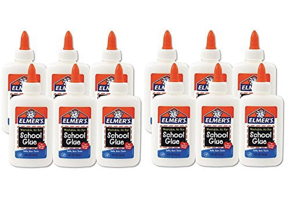 12x Elmers Liquid School Glue Slime Glue & Craft Glue, Washable 4 Oz Ea. ~  New