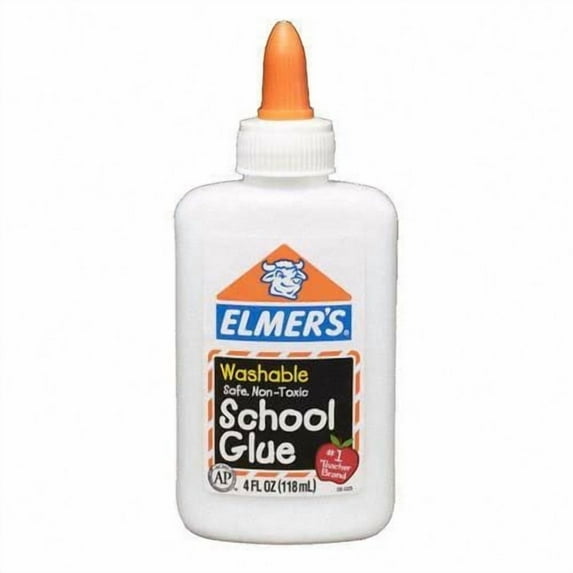 Elmer's Washable School Glue, 4 fl oz, 4 Pack