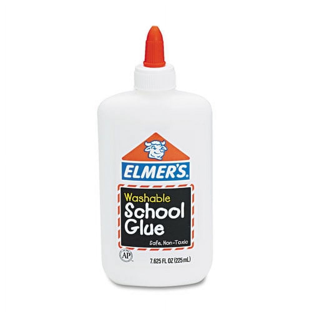 Elmer's, Washable School Glue, White - 7.62 fl oz (Pack of 12)