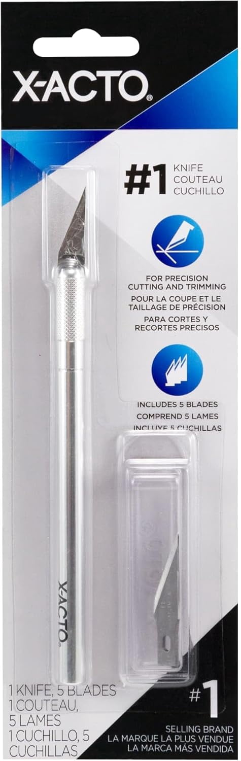 Elmer's X-ACTO X3311 N0. 1 Precision Knife With 5 No. 11 Blades, #1 Knife