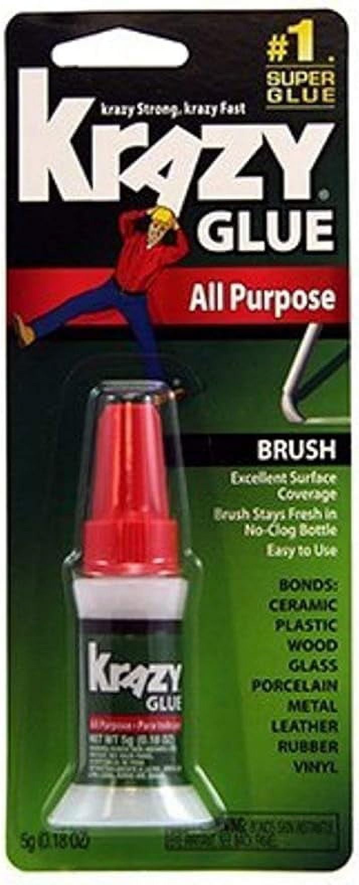 Elmers All Purpose Brush On Instant Krazy Glue, 0.18 Oz..