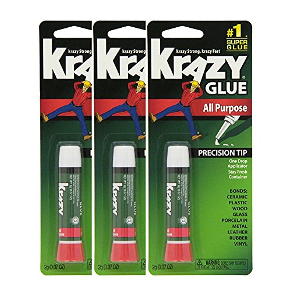 Krazy Glue International Instant Crazy Super All Purpose Tube 2 gram 6 Tubes