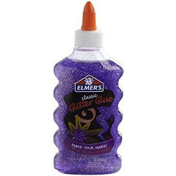Elmers Liquid Glitter Glue, Washable Assorted Colors, 6 oz, 6 pack