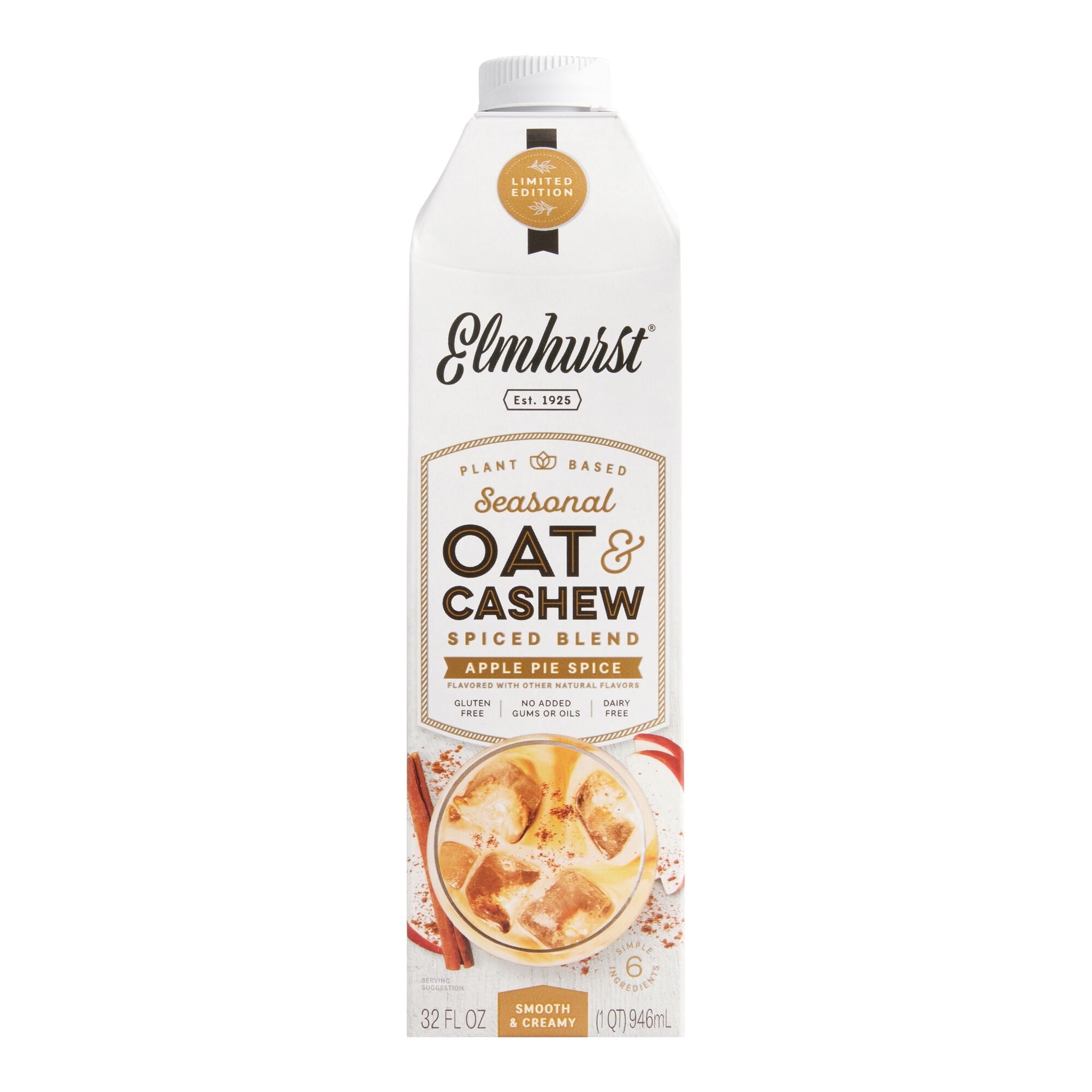Elmhurst Apple Pie Spice Oat & Cashew Creamer 32 oz.
