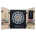 thumbnail image 1 of Elmhurst Electronic Dartboard Cabinet with Digital X/O Cricket Scorekeeping, Soft Tip Darts, by MD Sports, 1 of 7