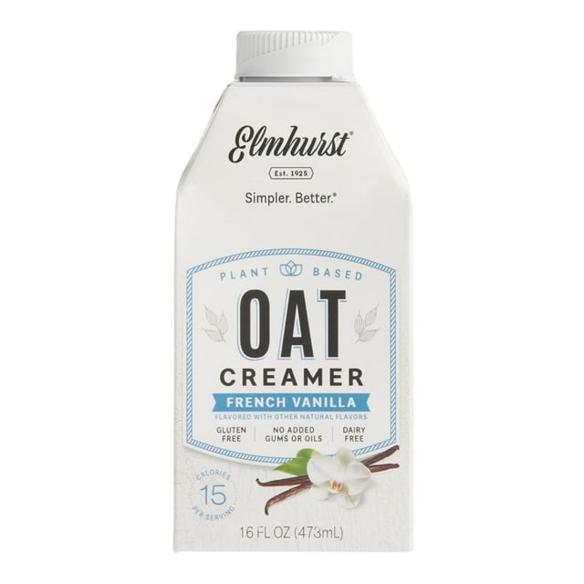 Elmhurst French Vanilla Oat Creamer 16 oz. Pack of 2