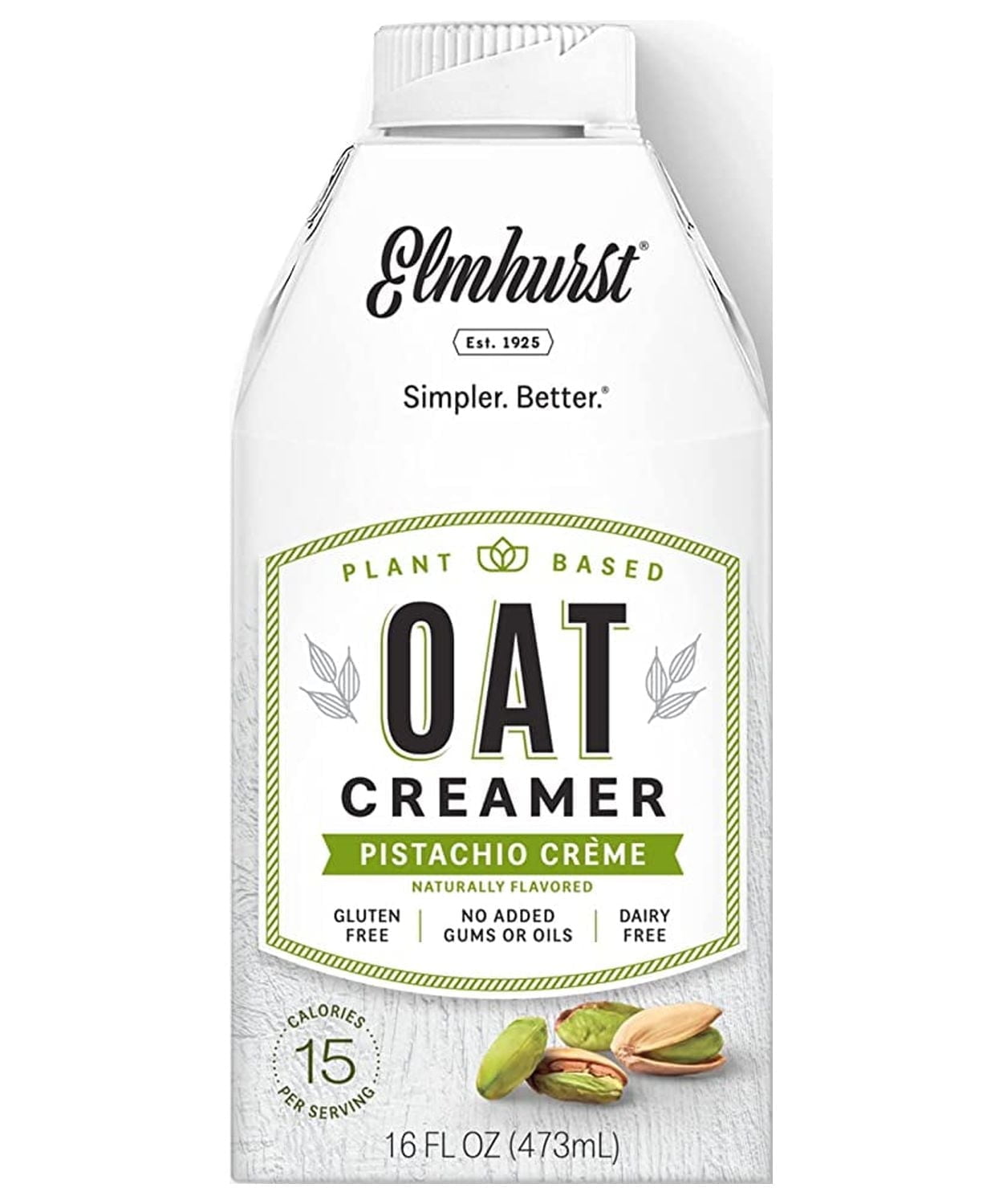 Elmhurst Pistachio Oat Creamer - 16 fl oz Pack of 2