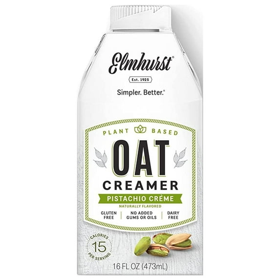 Elmhurst Pistachio Oat Creamer 16 oz. Pack of 4