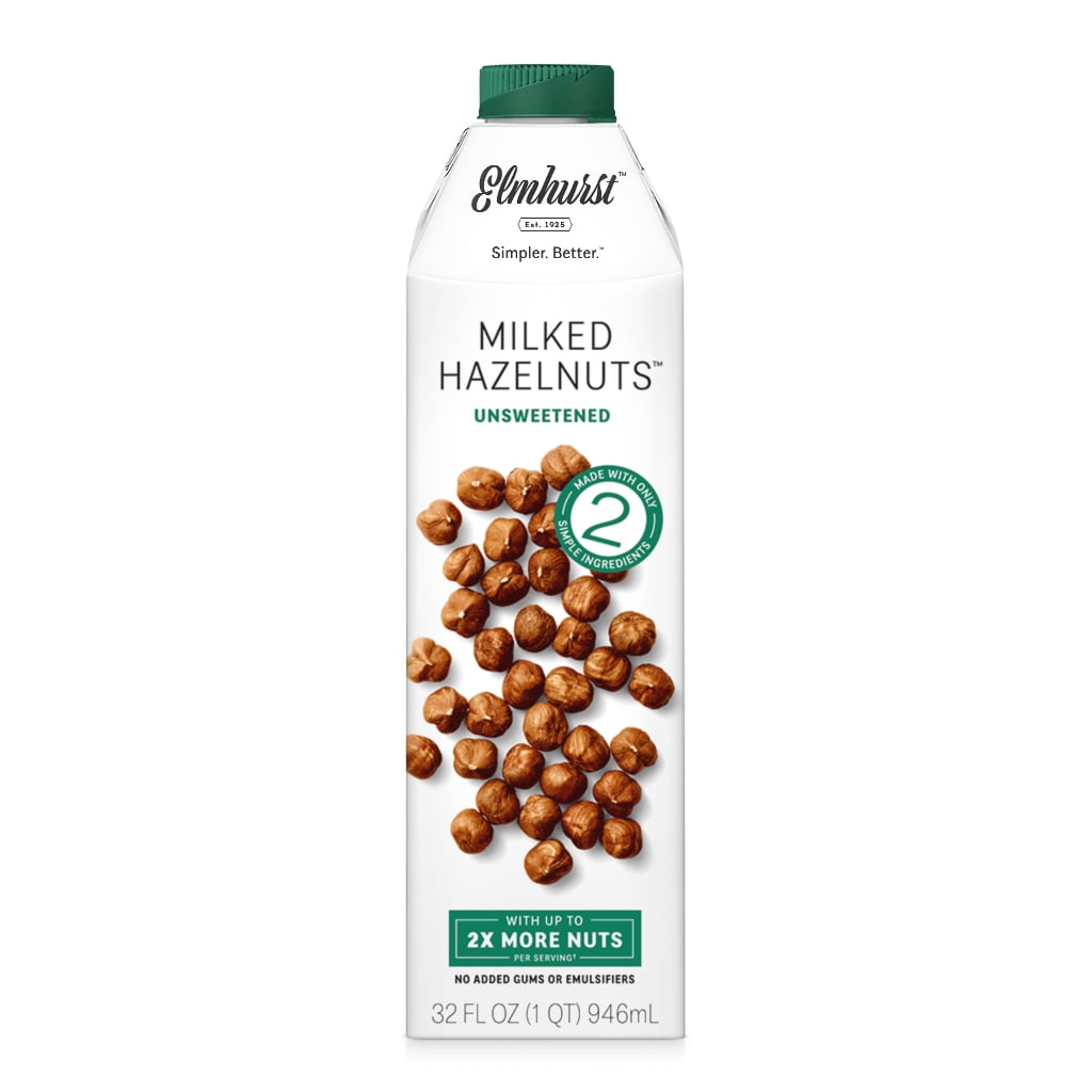Elmhurst Unsweetened Hazelnut Milk, 32 fl oz