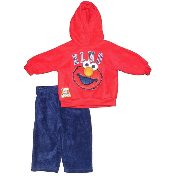 Elmo 2pc Infant Set Micro Fleece Hoodie and Pants 24Mos