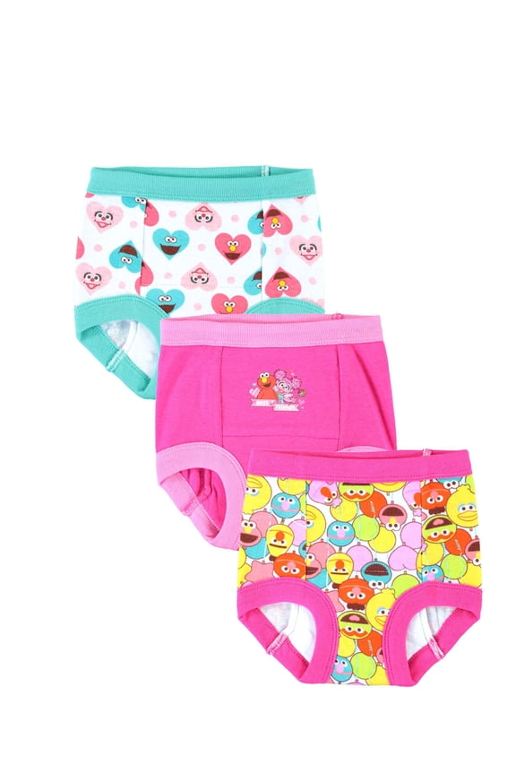 Elmo 3pk Training Pants (Toddler Girls)