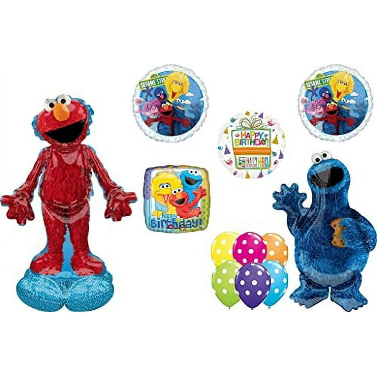 Elmo Airloonz and Cookie Monster birthday Party Supplies and Balloon  Bouquet Decorations 