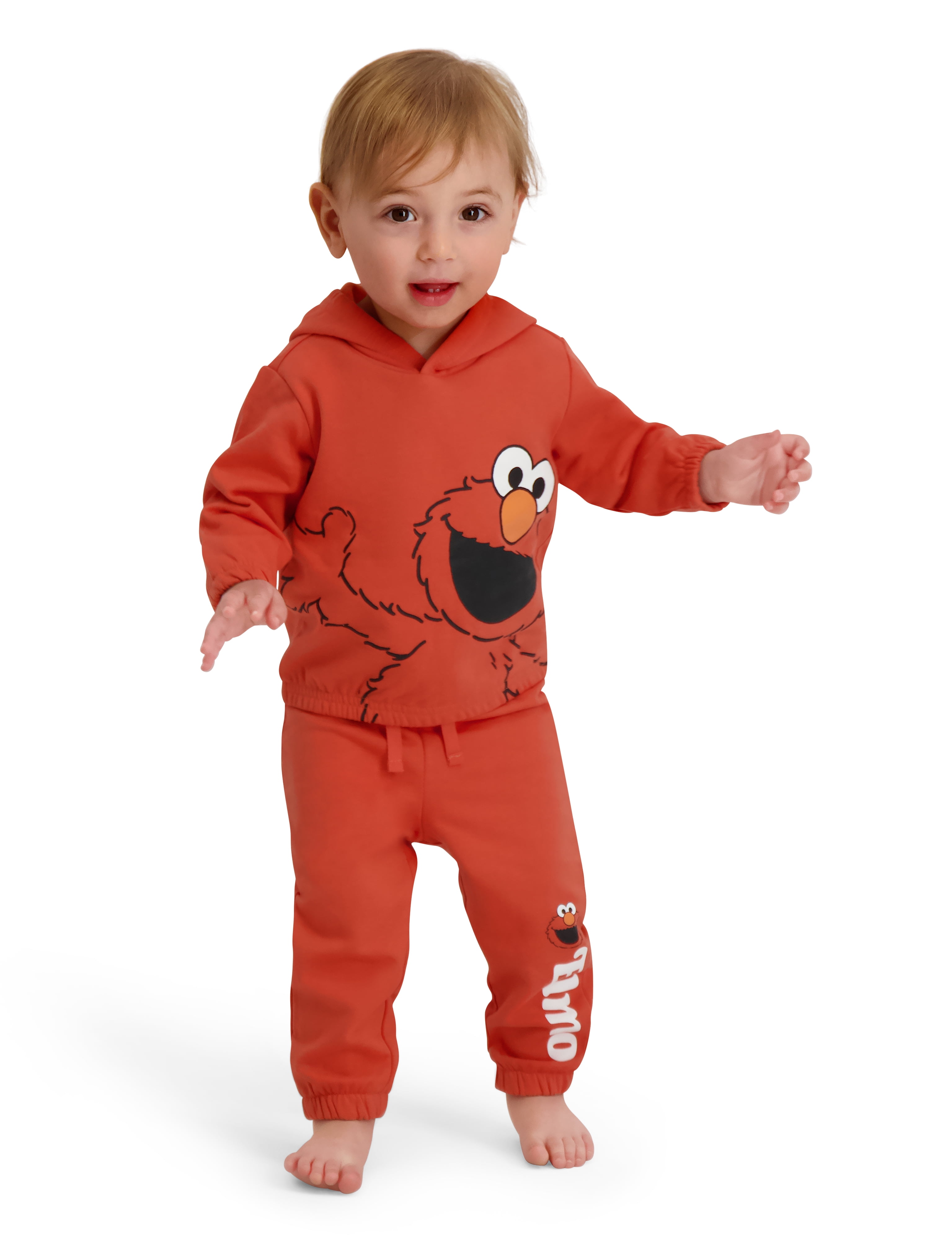 Elmo Baby 2 Piece Fleece Jogger Set, Sizes 0-24 Months