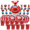 thumbnail image 1 of Elmo Birthday Cups Party Supplies Plates Decorations Cake Topper Decor, 1 of 6