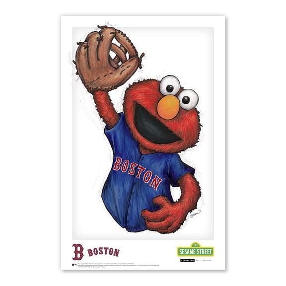 Boston Red Sox 11" x 17" Sesame Street Poster Print
