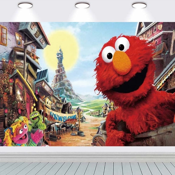 Elmo Boy school Wall Decor Birthday Banner Backdrop Background Party Supplies Taspestry