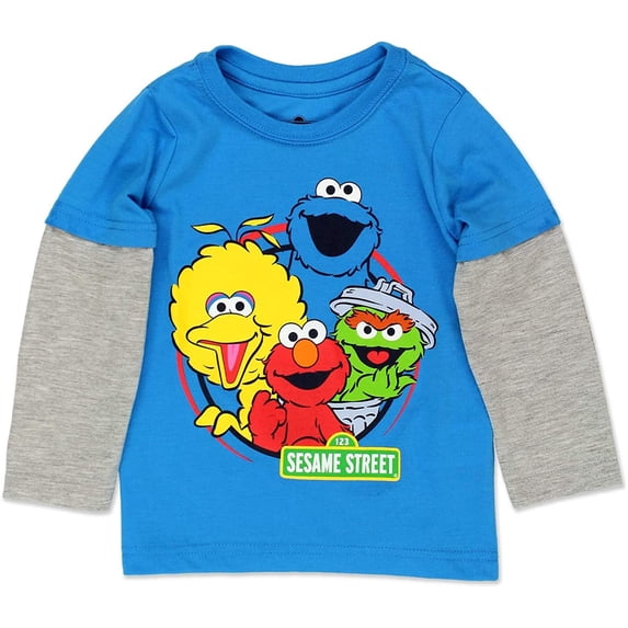 Elmo Boys Single Character Long Sleeve Tee, Toddler