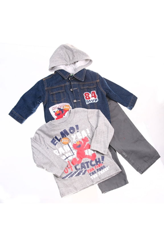Elmo Infant Boys 3pc Set ''All Star 84 M V P '' 12mos