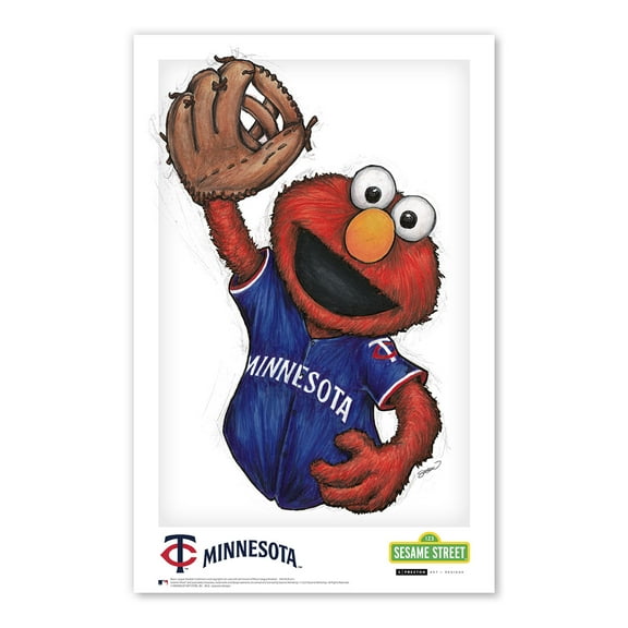 Minnesota Twins 11" x 17" Sesame Street Poster Print