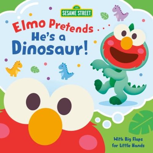 Pre-Owned Elmo Pretends... He's a Dinosaur! (Sesame Street) (Board book) 059371170X 9780593711705