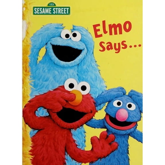 Pre-Owned Elmo Says... (Big Bird's Favorites Board Books), by Sarah Albee, (Board Book), Children's Books, English