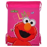 Elmo Sesame Street Pink Drawstring Bag