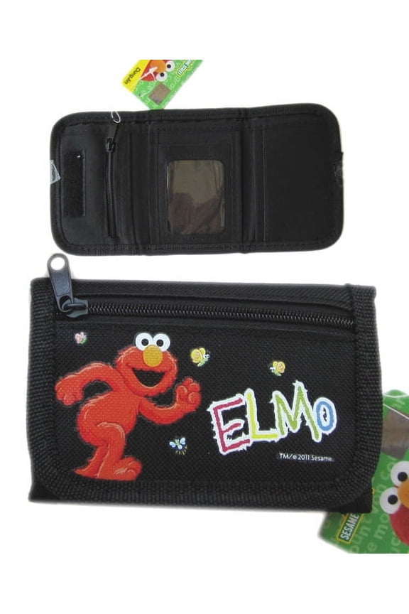 Elmo Wallet Sesame Street Wallet (Black)