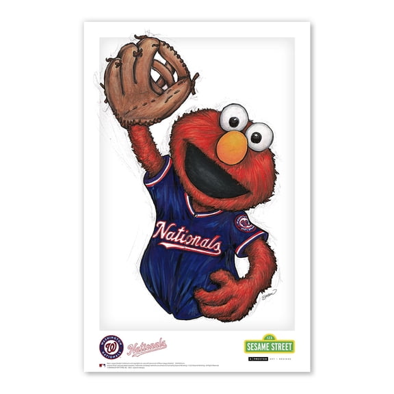 Washington Nationals 11" x 17" Sesame Street Poster Print