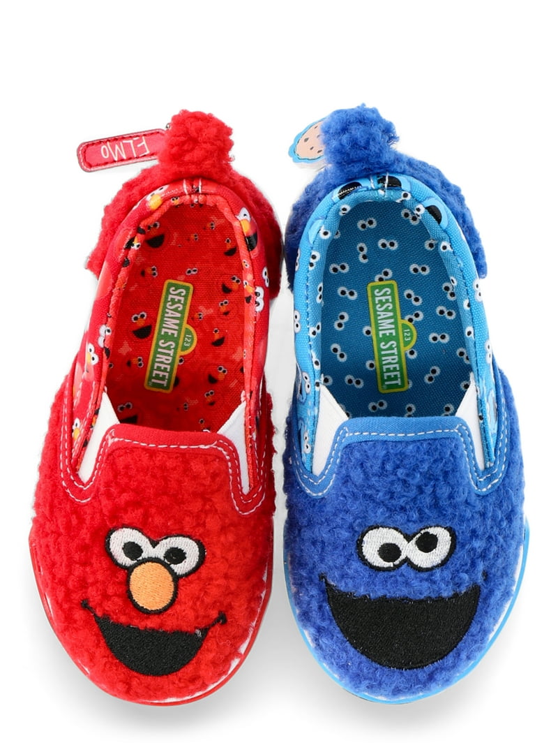 Elmo and Cookie Monster Toddler Boys Sneakers - Walmart.com