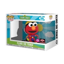 Elmo on Trike 309 Flocked Exclusive Vinyl Figure Sesame Street Pop Rides