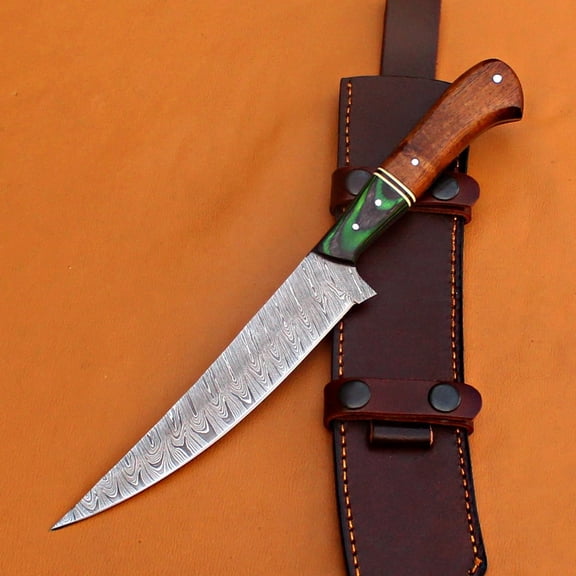 Elmwood - 7.5" Damascus Skinner Knife