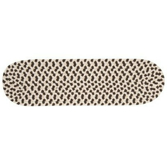 Colonial Mills Elmwood Braided Brown Area Rug 15"X15" (SET 4)