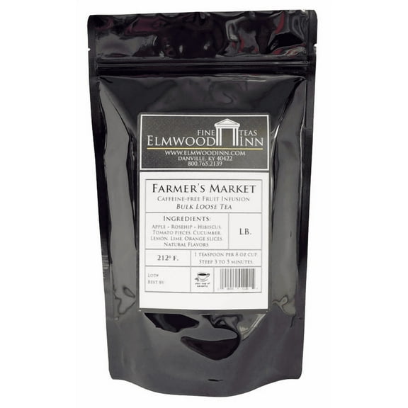 Elmwood Inn Fine Teas Farmer's Market Caffeine Free Herbal Tea Loose Leaf 16oz