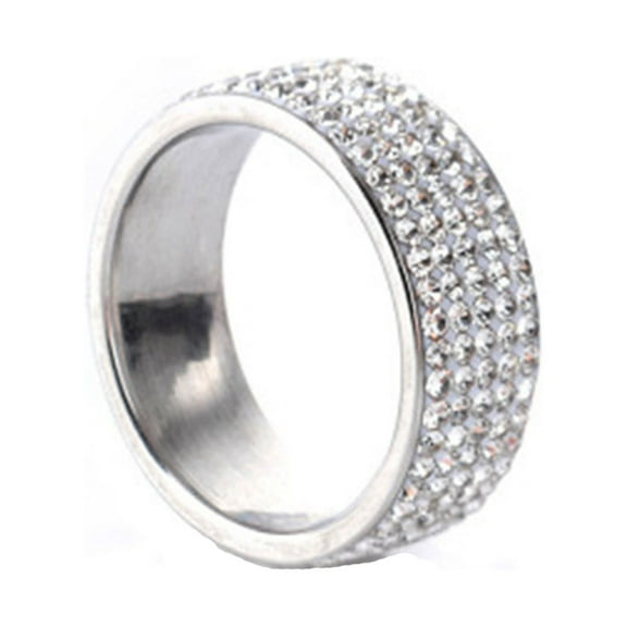 Elneeya Clearance Rings for Women Fashion 925 Sterling Silver Diamond White Gold Filled Engagement Wedding Rings