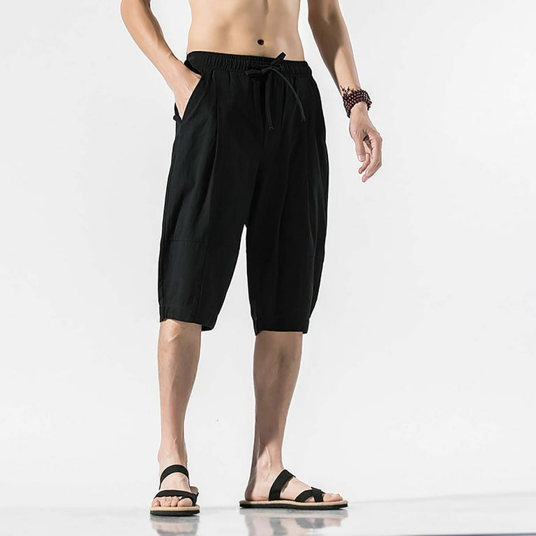 Elneeya Fashion Men's Cargo Shorts Summer Casual Loose Outdoor