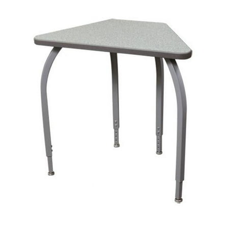 Elo Furniture Series ELO7216-ADJ-94 Elo 18 x 30 Connect 6 desk- 4 Adjustable Legs- Black Beveled Lotz Armor Edge- Fusion Maple Laminate Top