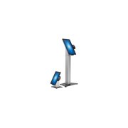 Elo Slim Floor Mount for Touchscreen Monitor, Cradle, Bar Code Reader, Fingerprint Reader, Webcam - Black, Silver - 22" Screen Support